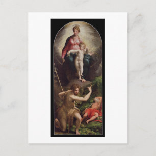 Madonna och Child with St. John and St. Jerome, 15 Vykort