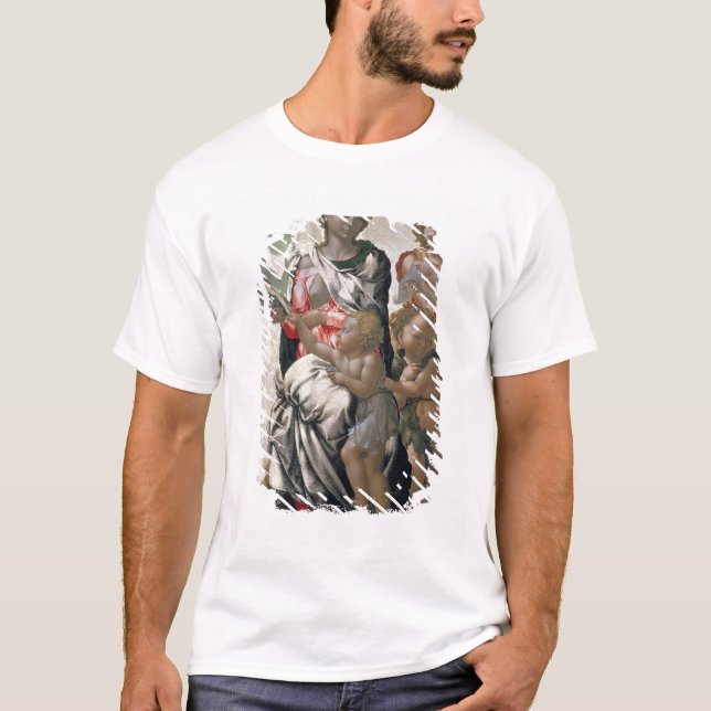 Madonna och Child with St. John, c.1495 Tee (Framsida)