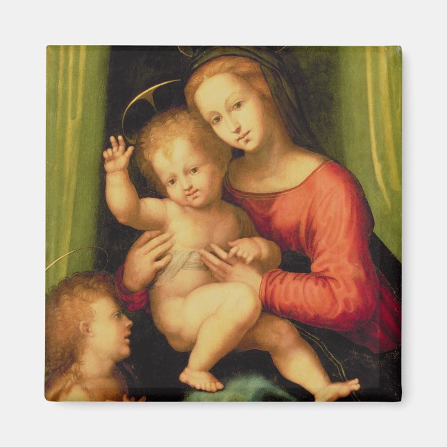 Madonna och Child with St. John Magnet (Framsidan)