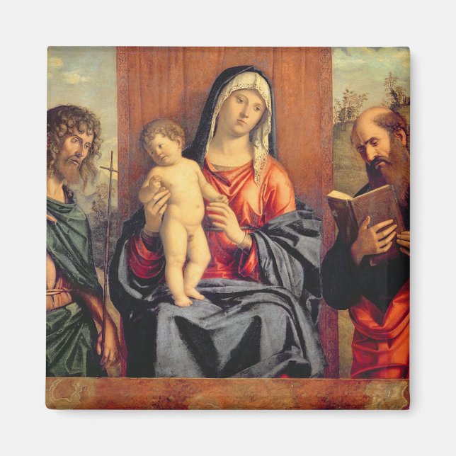 Madonna och Child with St John the Baptist and St. Magnet (Framsidan)
