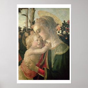 Madonna och Child with St John the Baptist, detai Poster