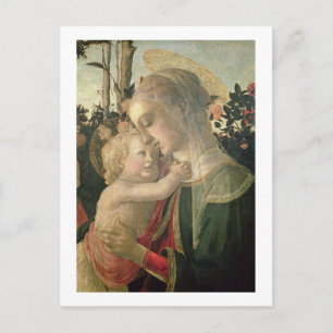 Madonna och Child with St John the Baptist, detai Vykort
