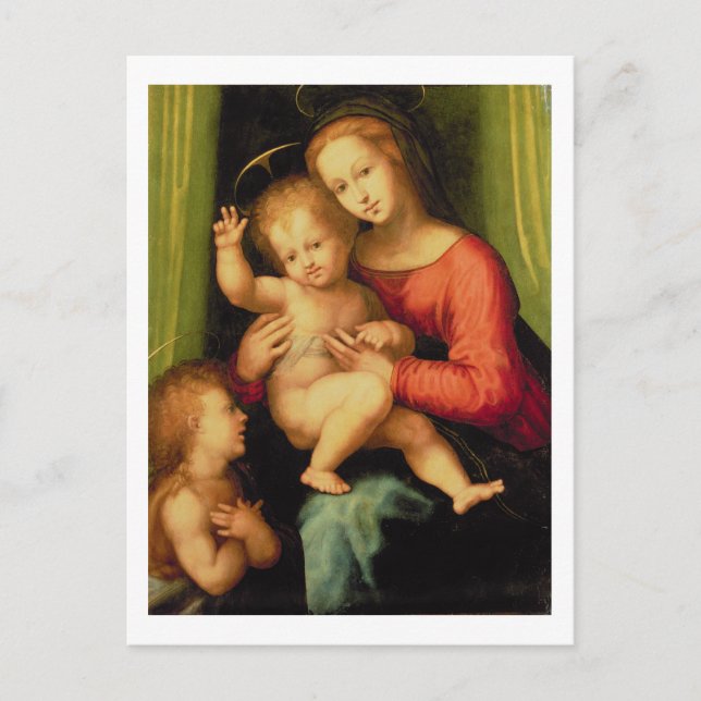 Madonna och Child with St. John Vykort (Framsida)