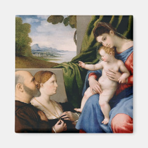 Madonna och Child with the Infant Saint John Magnet