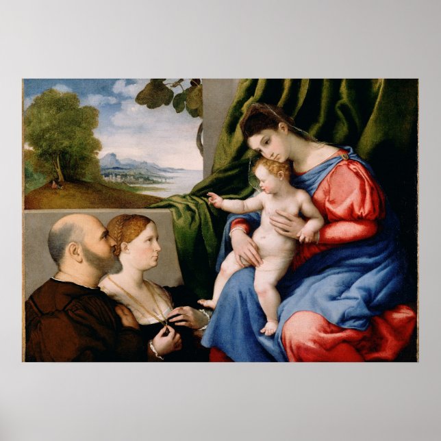 Madonna och Child with the Infant Saint John Poster (Framsidan)