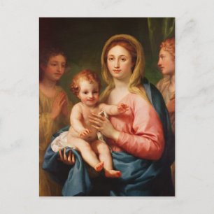 Madonna och Child with Two Änglar, 1770-73 Vykort