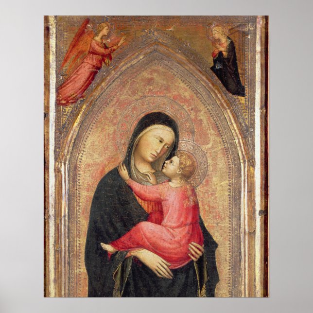 Madonna och underordnad (panel) 3 poster (Framsidan)