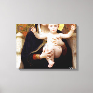 Madonna of Lilies William Adolphe Bouguereau Canvastryck
