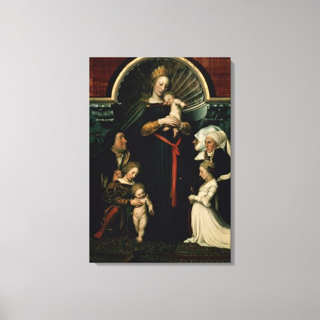 Madonna of the Burgermeister Meyer Canvastryck (Framsida)