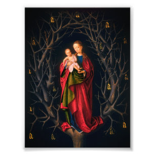 Madonna of the Dry Träd (Petrus Christus, 1462-5) Fototryck