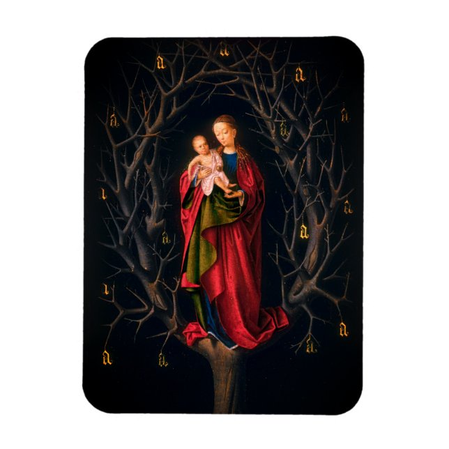 Madonna of the Dry Träd (Petrus Christus, 1462-5) Magnet (Vertikal)
