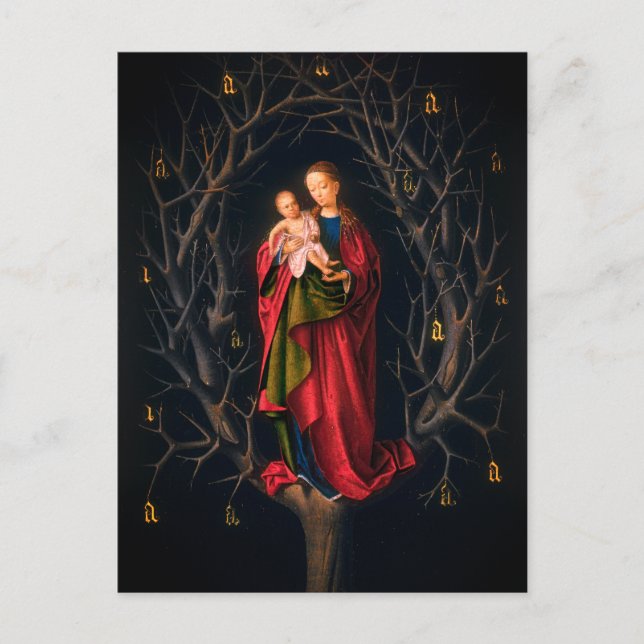 Madonna of the Dry Träd (Petrus Christus, 1462-5) Vykort (Framsida)