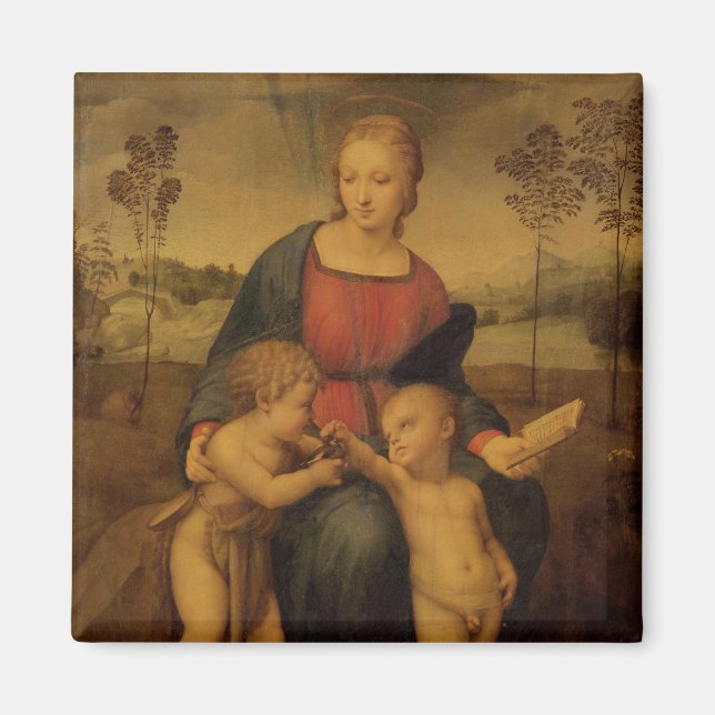 Madonna of the Goldfinch, 1506 Magnet (Framsidan)