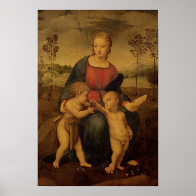 Madonna of the Goldfinch, 1506 Poster (Framsidan)