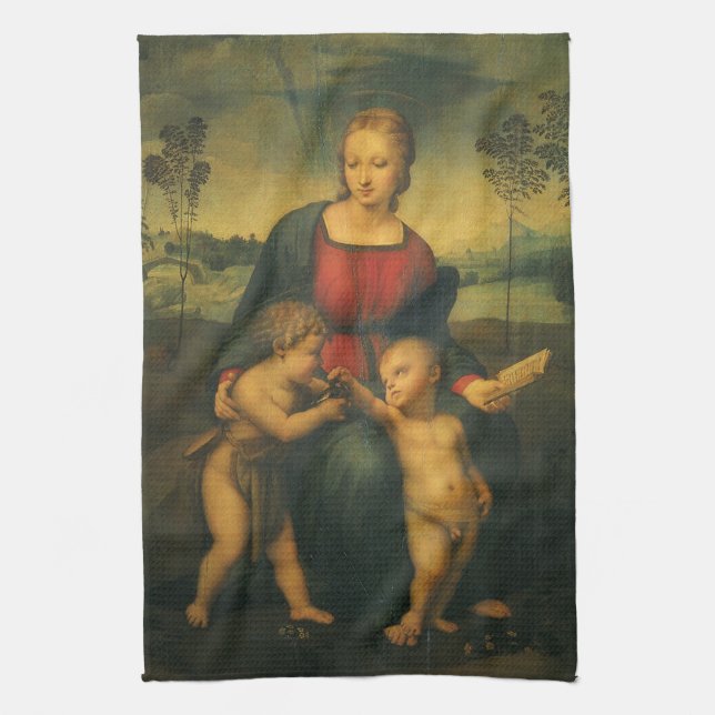 Madonna of the Goldfinch by Raphael Sanzio Kökshandduk (Vertikal)
