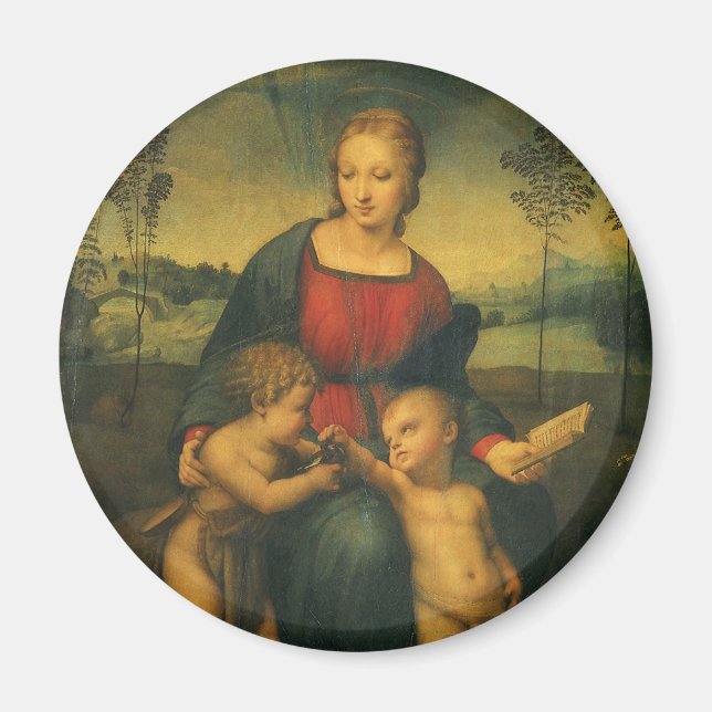 Madonna of the Goldfinch by Raphael Sanzio Magnet (Framsidan)