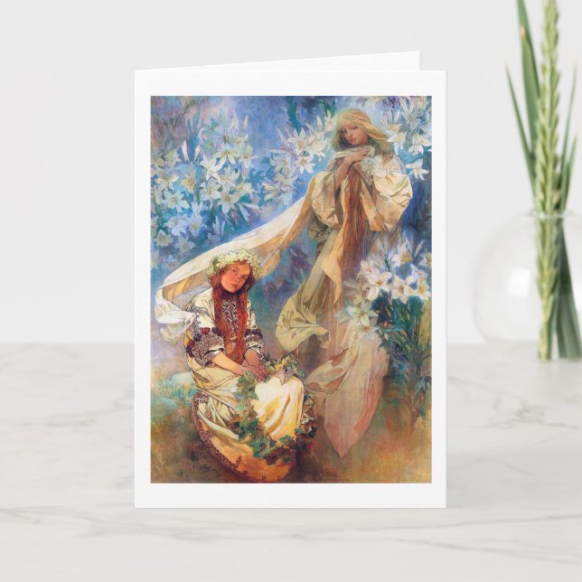 Madonna of the Lily, Mucha Kort (Framsida)