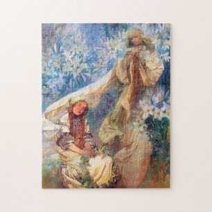 Madonna of the Lily, Mucha Pussel