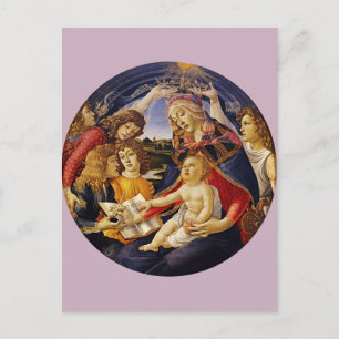 Madonna of the Magnificat by Botticelli Vykort