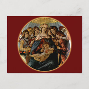 Madonna of the Pomegranate - Botticelli Vykort