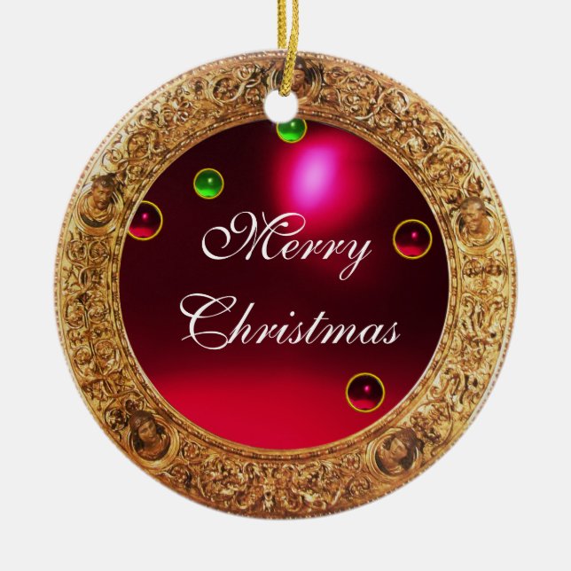 Madonna of the Pomegranate Julgransprydnad Keramik (Framsidan)