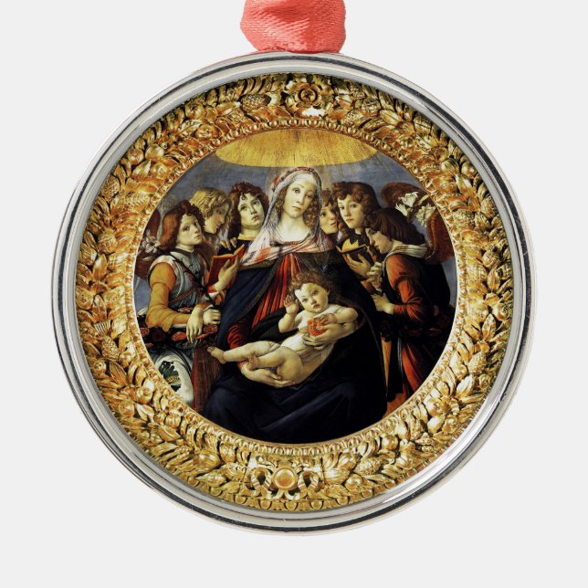 Madonna of the Pomegranate Julgransprydnad Metall (Framsidan)
