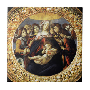 Madonna of the Pomegranate Kakelplatta