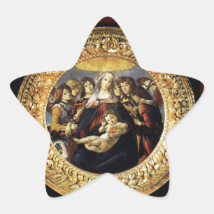 Madonna of the Pomegranate Star Stjärnformat Klistermärke