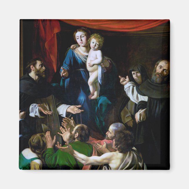 Madonna of the Rosary, Caravaggio Magnet (Framsidan)