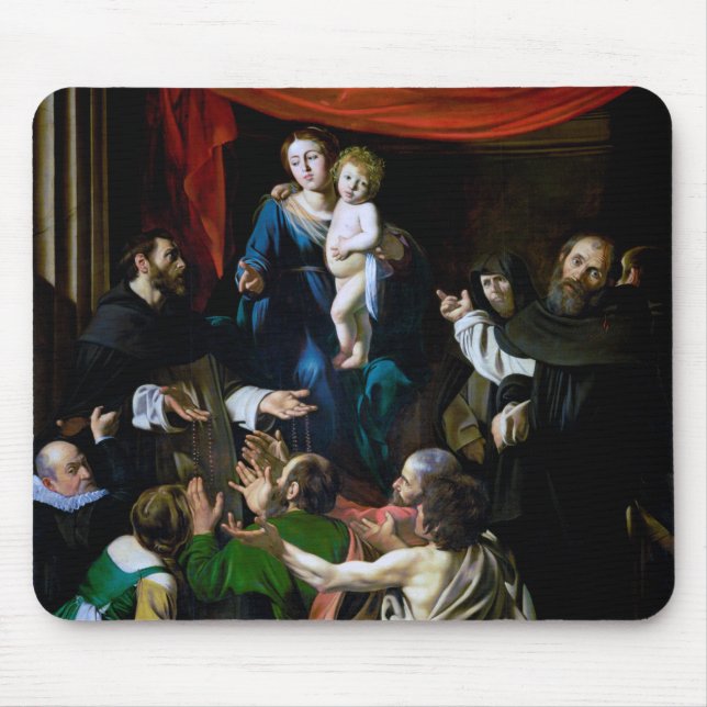 Madonna of the Rosary, Caravaggio Musmatta (Framsidan)