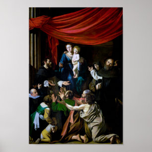 Madonna of the Rosary, Caravaggio Poster