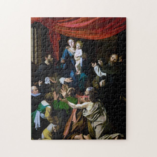 Madonna of the Rosary, Caravaggio Pussel (Vertikal)