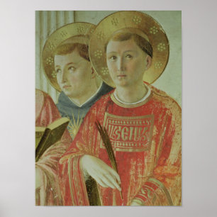 Madonna of the Shadow, detalj av St. Thomas Poster