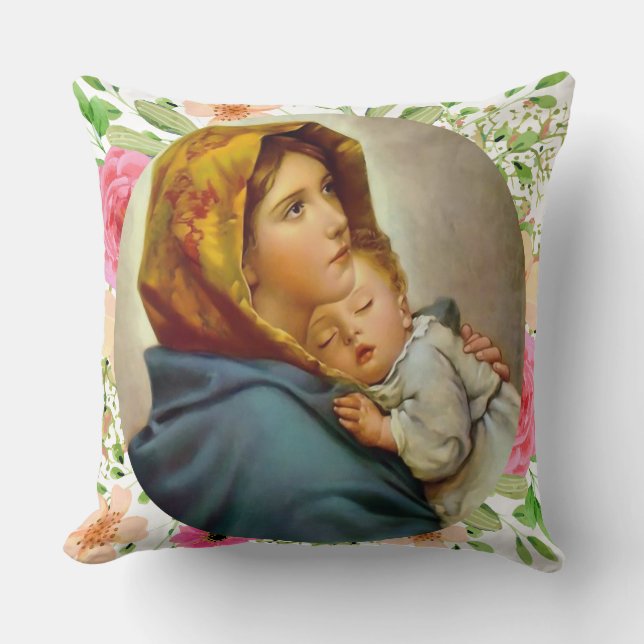 Madonna of the Streets Heliga Mary Madonnina Kudde (Framsida)