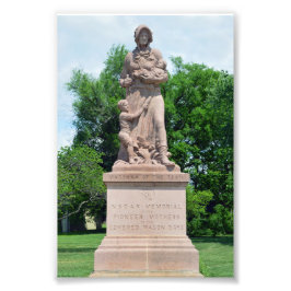Madonna of the Trail, Council Grove, Kansas Fototryck