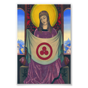 Madonna Oriflamma av Nicholas Roerich Fototryck