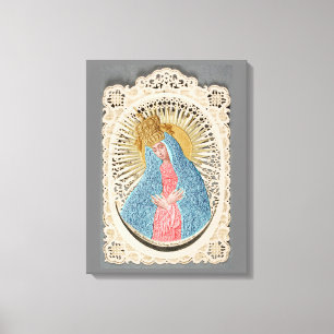 Madonna Queen of Heaven på Snöre Canvastryck
