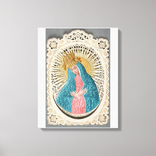 Madonna Queen of Heaven på Snöre Canvastryck (Framsida)