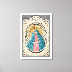 Madonna Queen of Heaven på Snöre Canvastryck