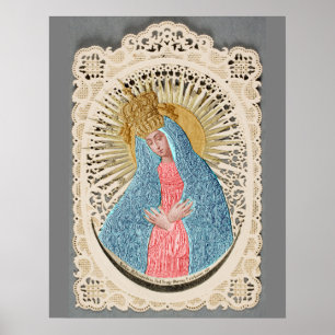 Madonna Queen of Heaven på Snöre Poster