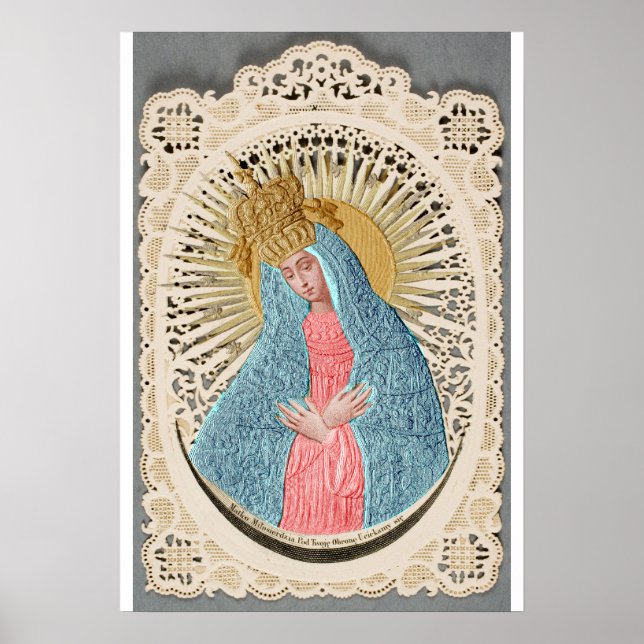 Madonna Queen of Heaven på Snöre Poster (Framsidan)