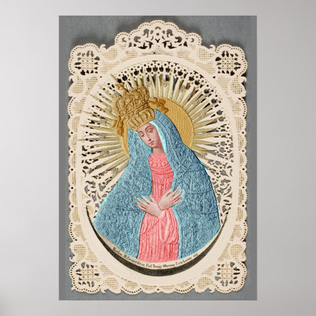 Madonna Queen of Heaven på Snöre Poster (Framsidan)