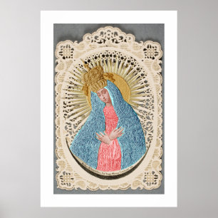 Madonna Queen of Heaven på Snöre Poster