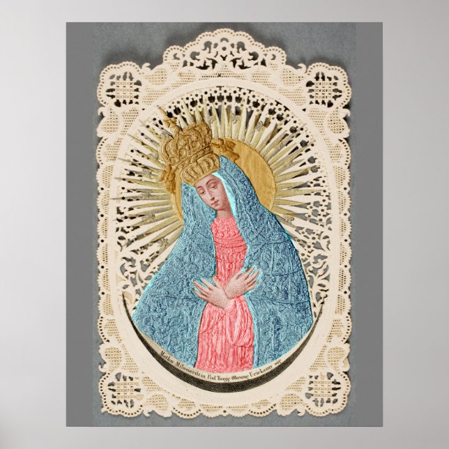 Madonna Queen of Heaven på Snöre Poster (Framsidan)