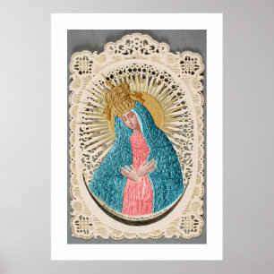 Madonna Queen of Heaven på Snöre Poster