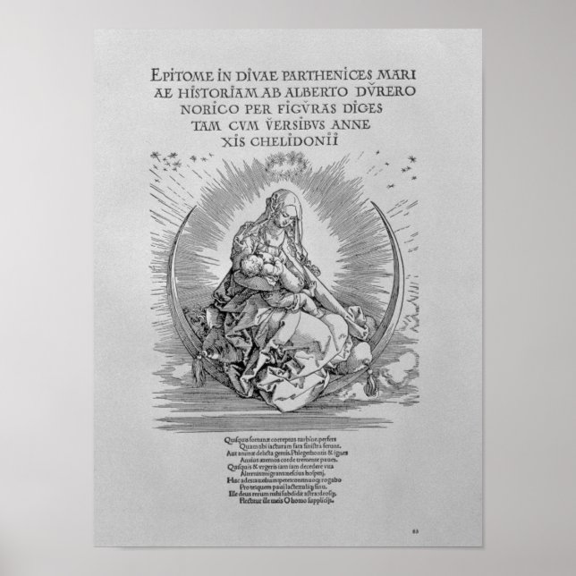 Madonna som sjuksköterska i mor och gudomlig varel poster (Framsidan)