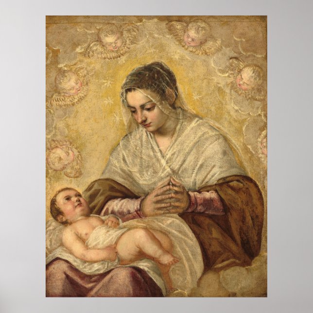 Madonna Stars - Jacopo Tintoretto Fine Art Poster (Framsidan)