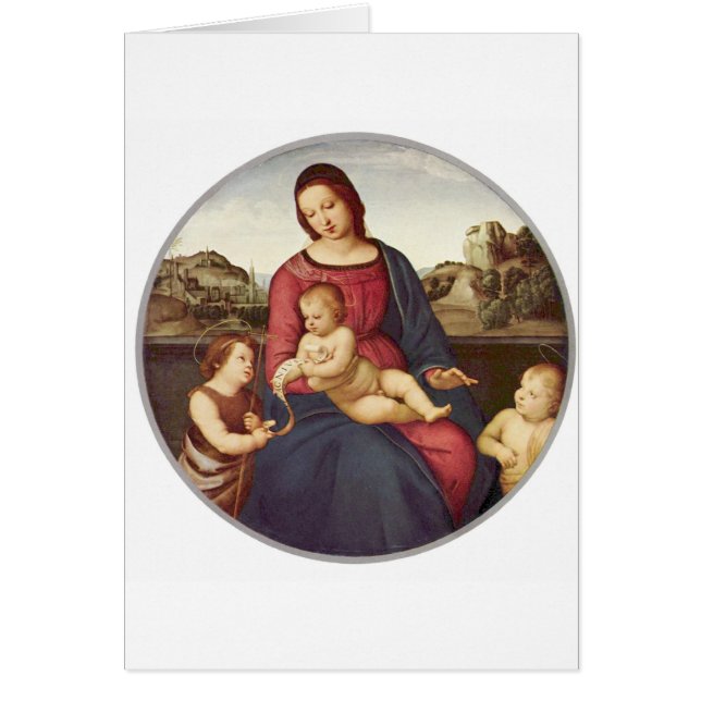 Madonna Terranuova vid Raphael Hälsningskort (Framsidan)