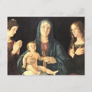 Madonna und zwei Heilige Vykort