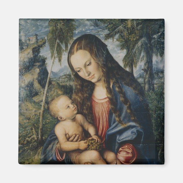 Madonna under fir träd, 1510 magnet (Framsidan)